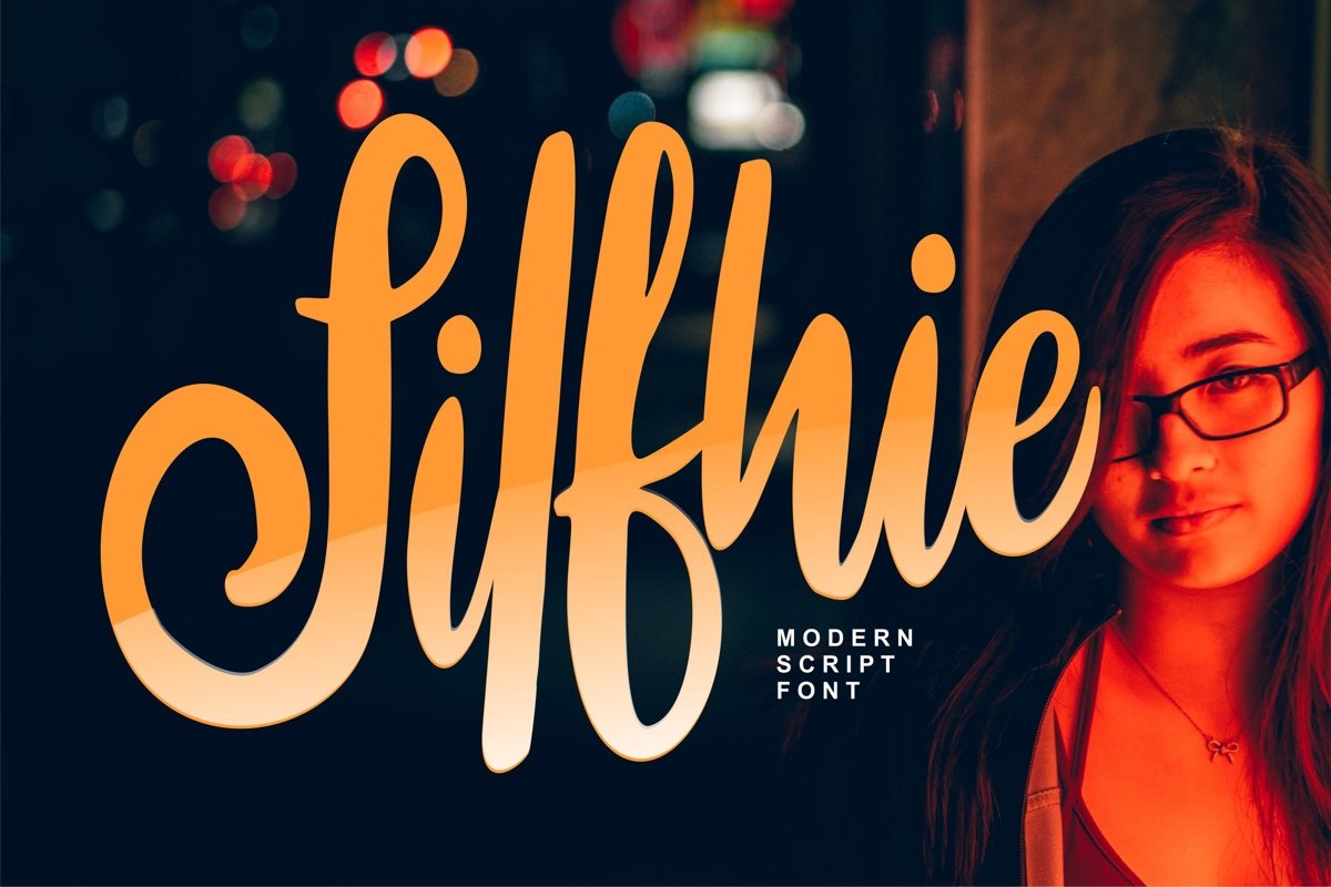 Silfhie | Modern Script Font example image 1