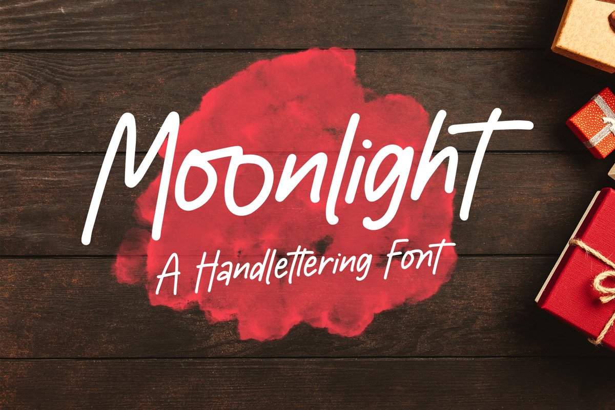 Moonlight - Handlettering Font example image 1