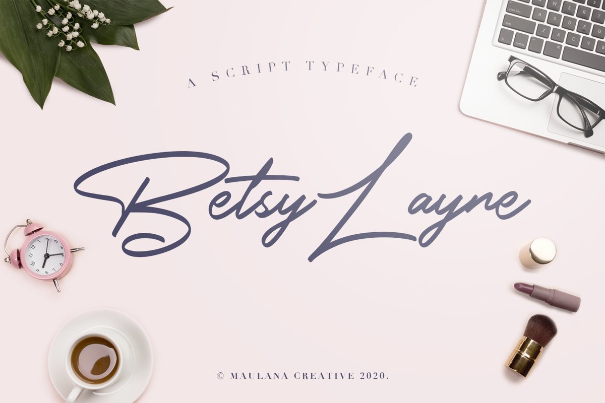 Betsy Layne - Handwritten Signature Handmade Font example image 1