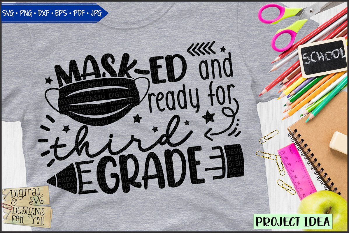 Masked and ready for Third Grade example image 1