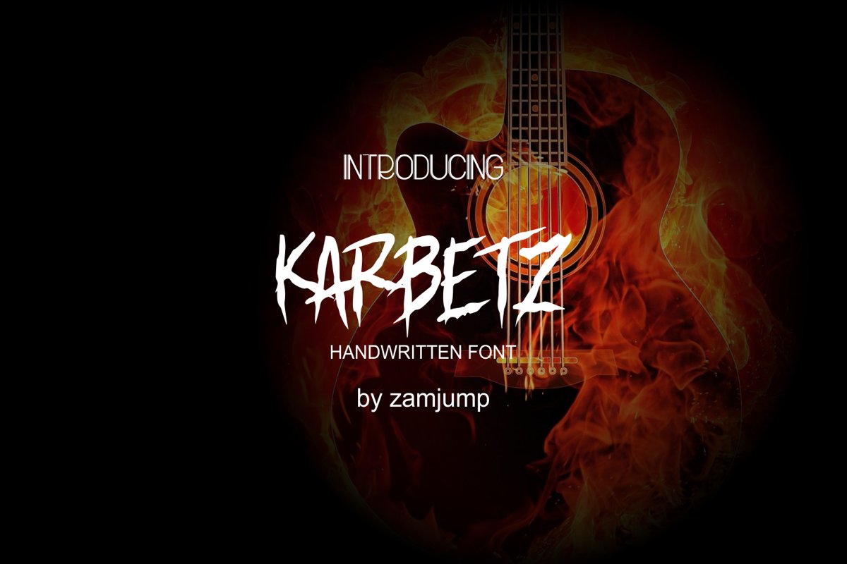 KARBETZ handwritten font example image 1