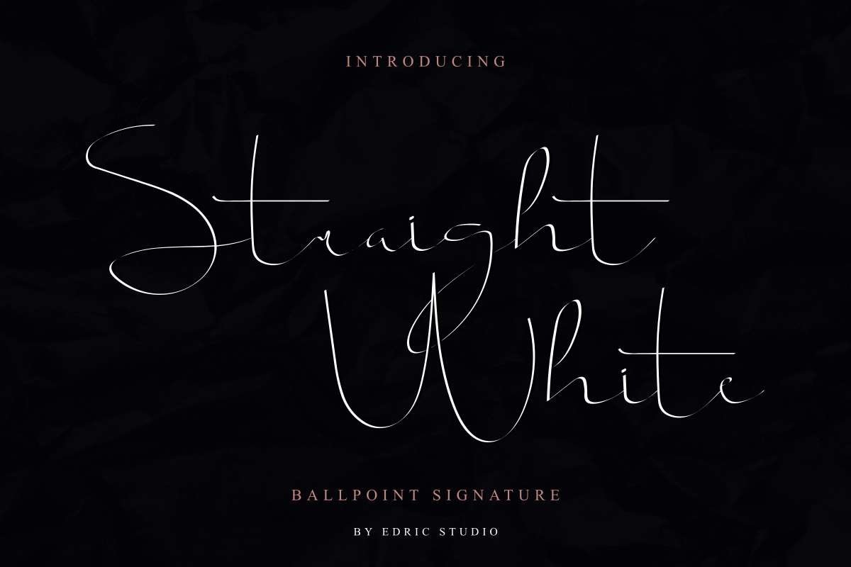 Straight white example image 1