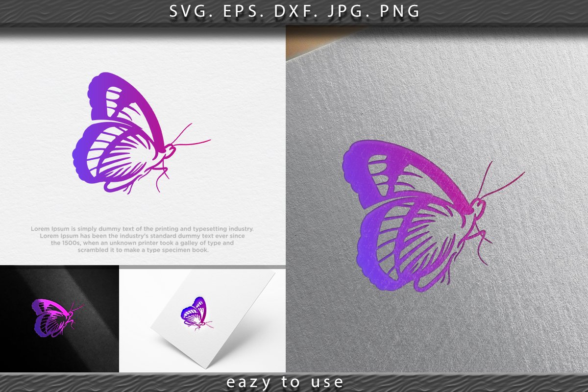 Beauty Butterfly logo Ideas. Inspiration logo design. Templa example image 1