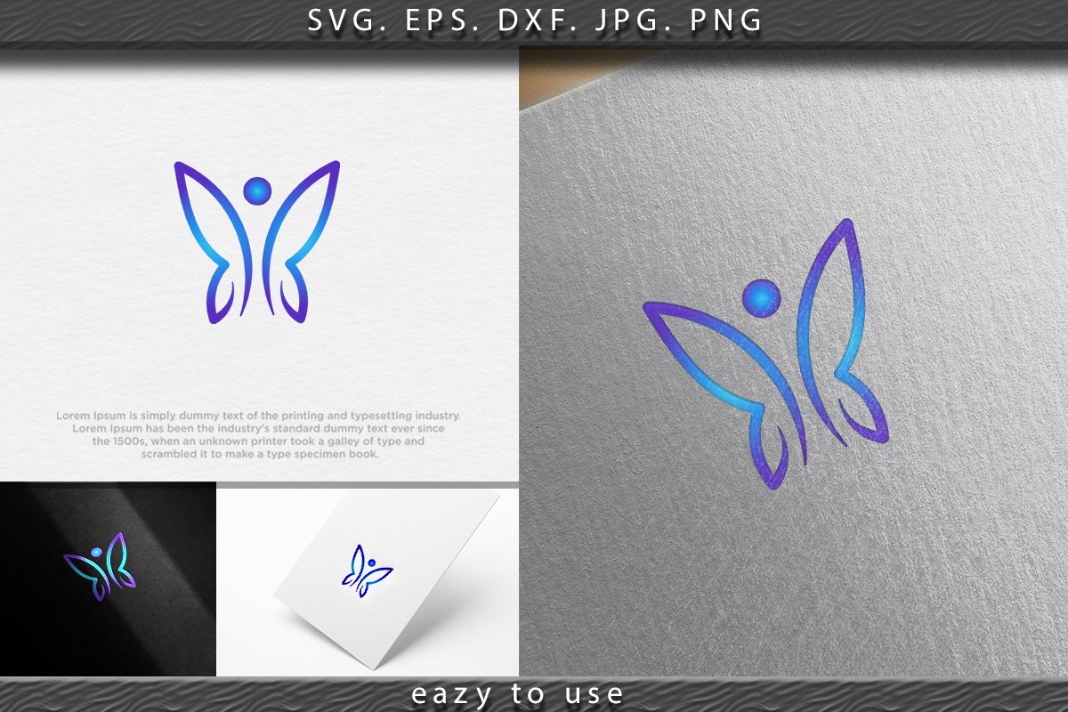 Beauty Butterfly logo Ideas. Inspiration logo design. Templa example image 1