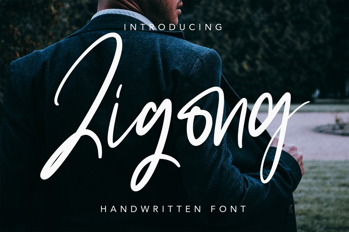 Zigong - Script Fonts example image 1