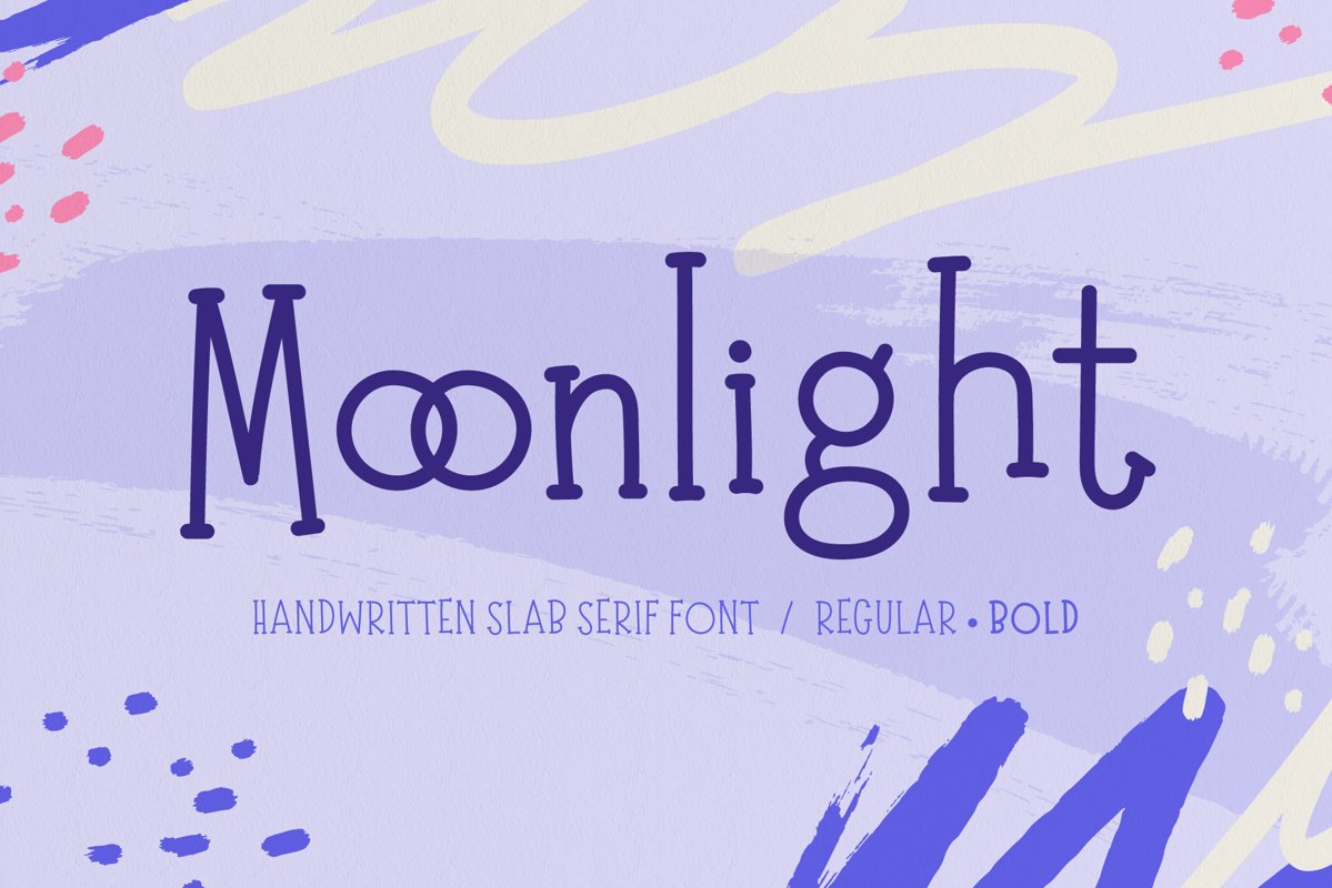Moonlight | Handwritten Slab Serif Font example image 1