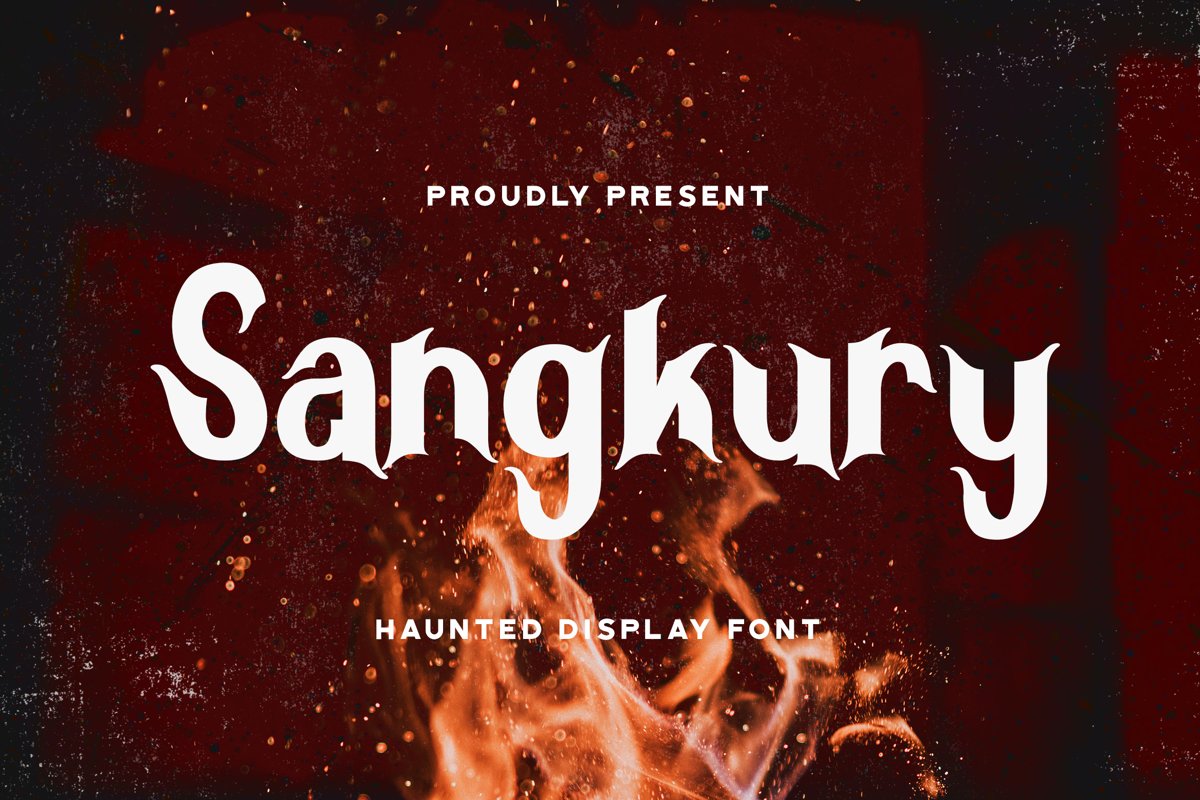 Sangkury - Haunted Display Font example image 1