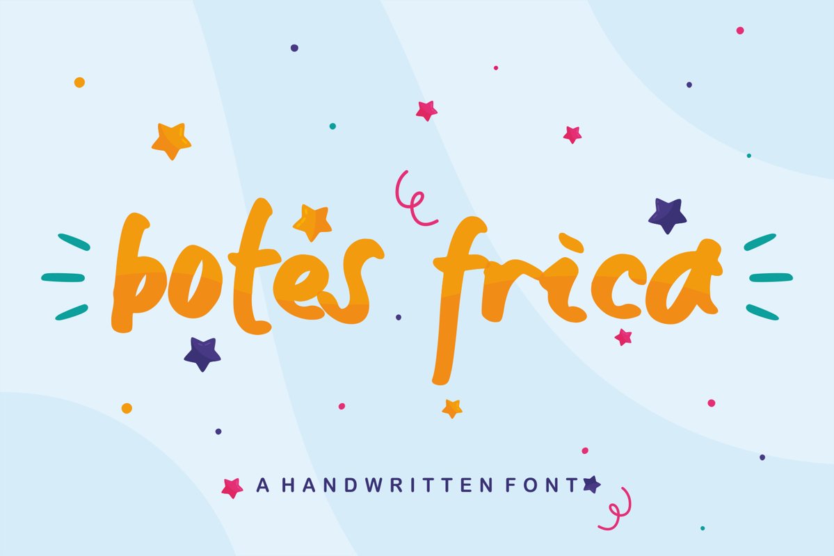 Botes Frica - A handwritten Font example image 1