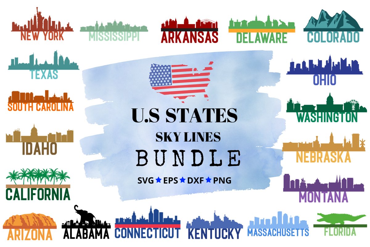 US Skylines Bundle example image 1