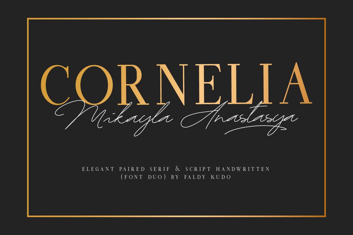 CORNELIA FONT DUO example image 1