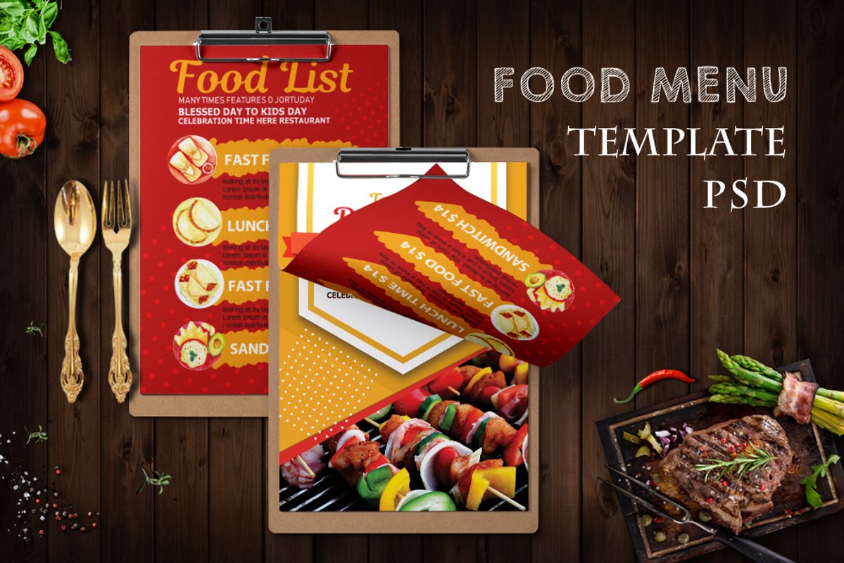 Restaurant Food Menu Template example image 1