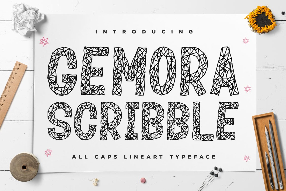 Gemora Scribble - Unique Display Font example image 1