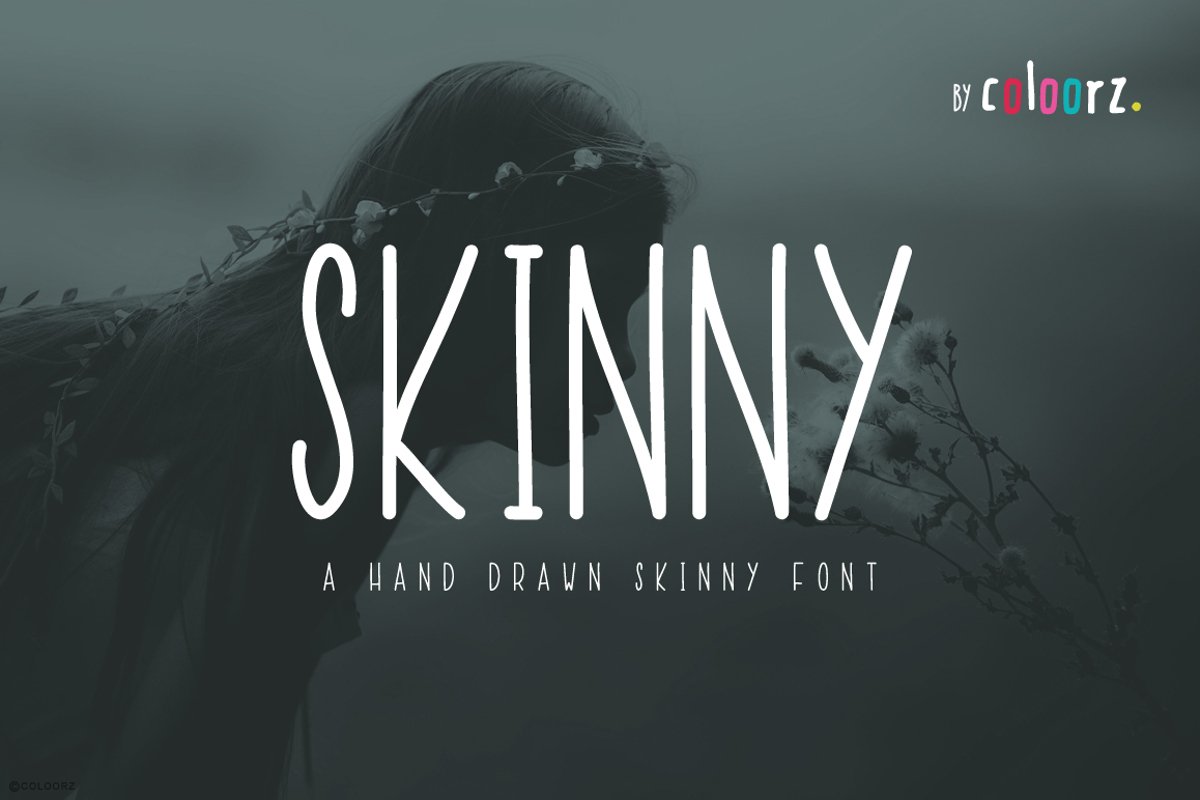 Hand Draw Skinny Font example image 1