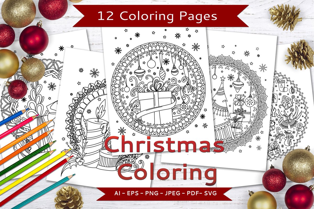 Christmas Coloring Pages example image 1
