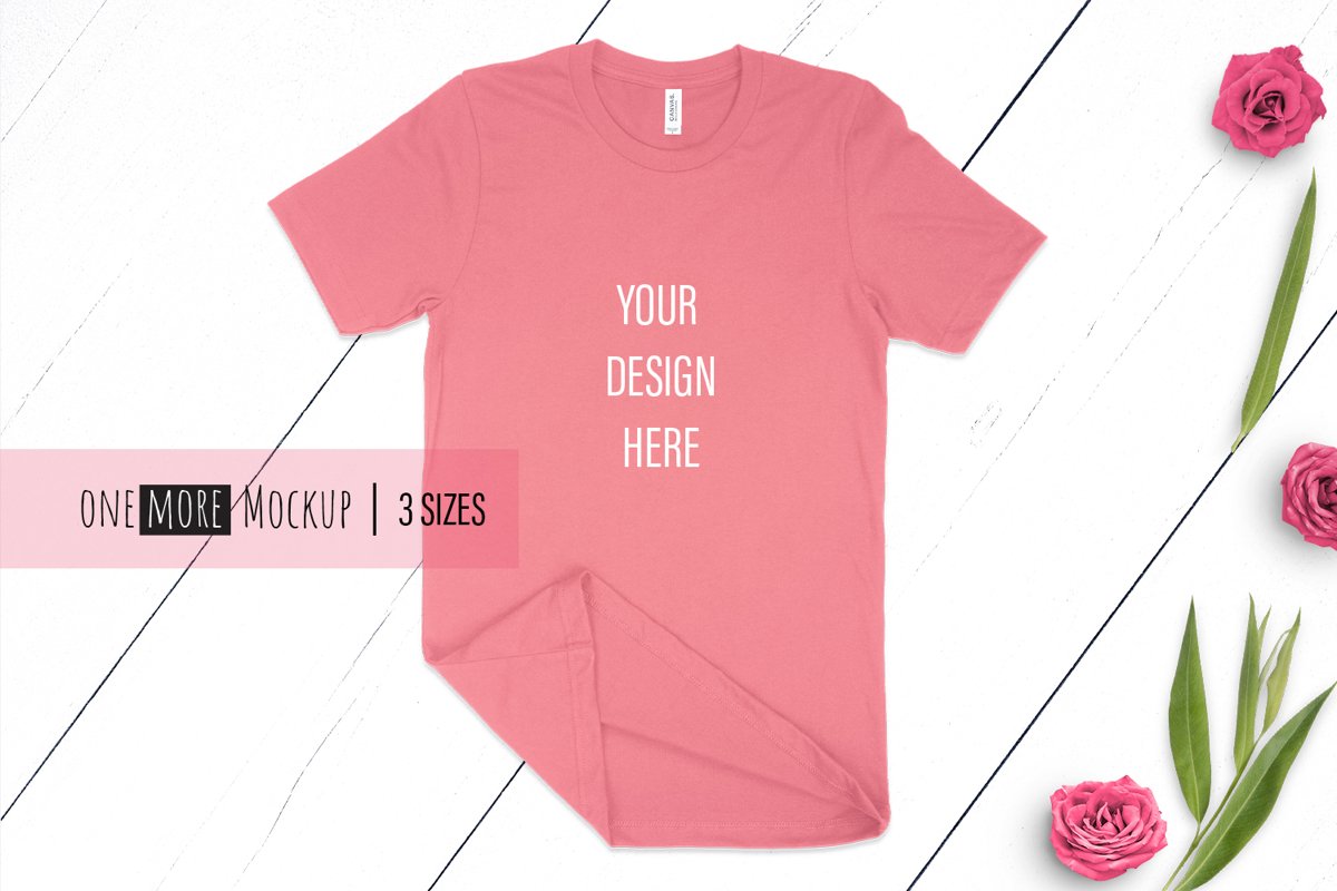 Summer Tshirt Mockup | Bella Canvas 3001 Mauve example image 1