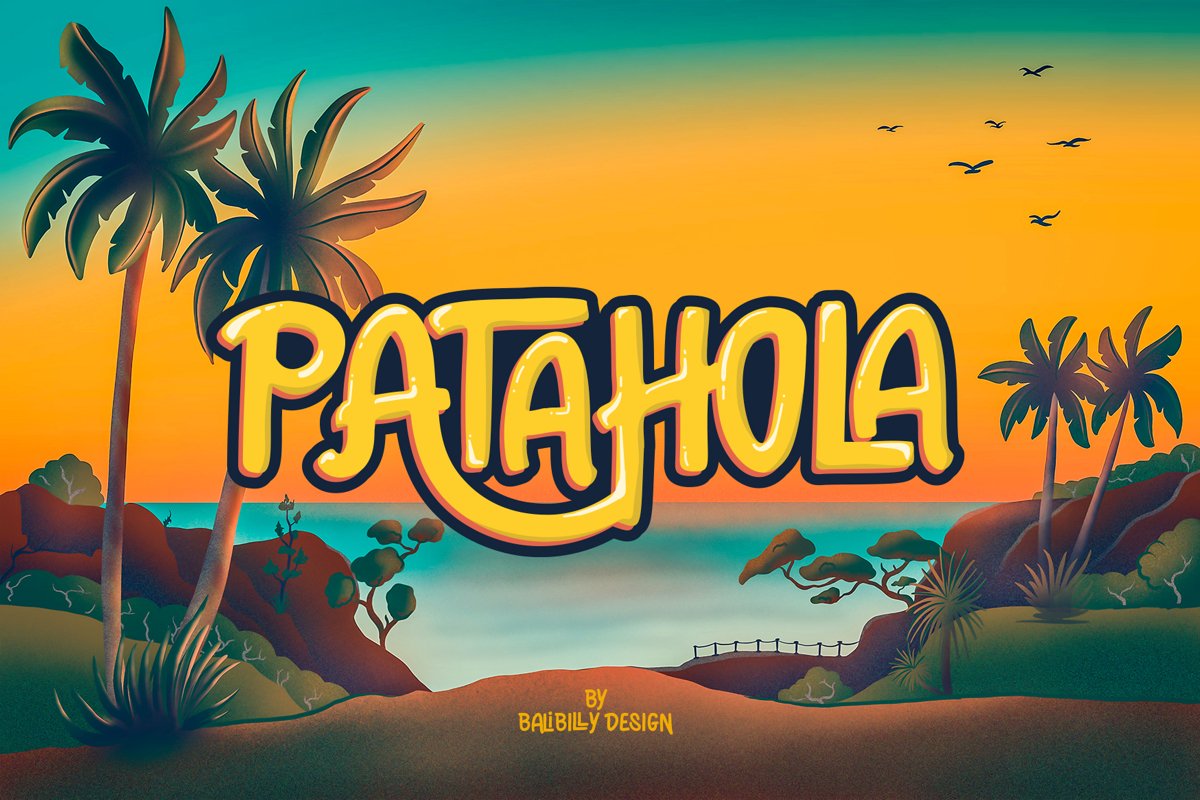 Patahola - Playful Display Font example image 1