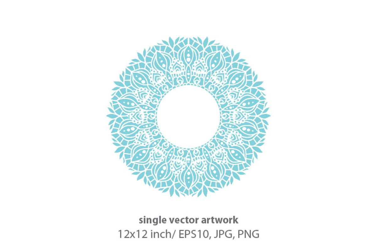 Mandala - single vector artwork example image 1