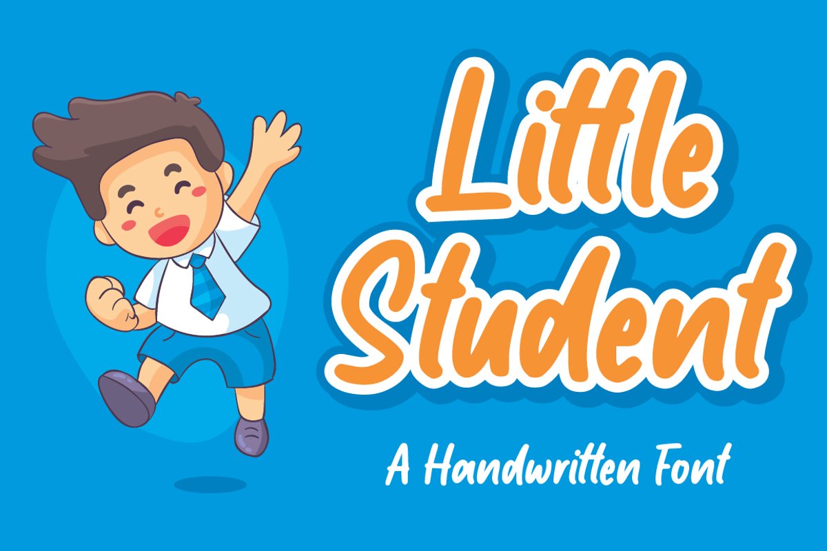 Little Student / Handwritten Font example image 1