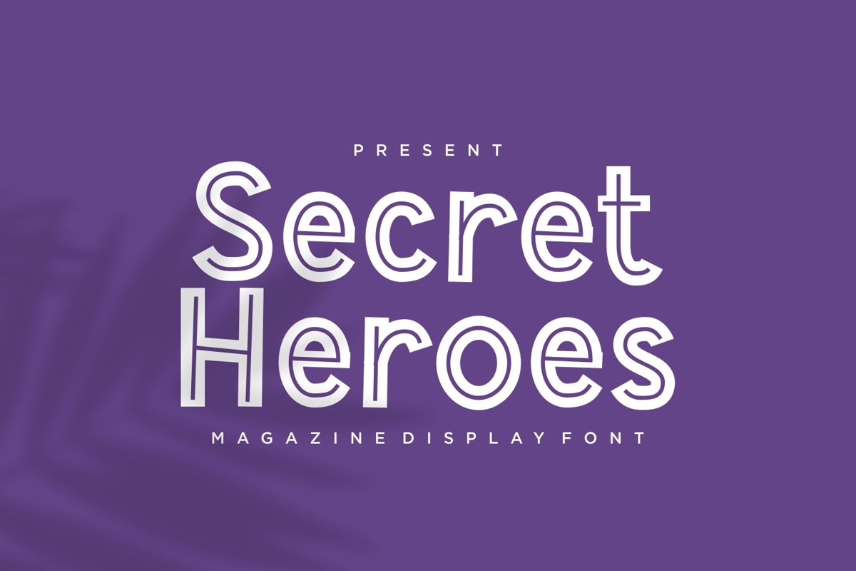 Secret Heroes - Magazine Display Font example image 1