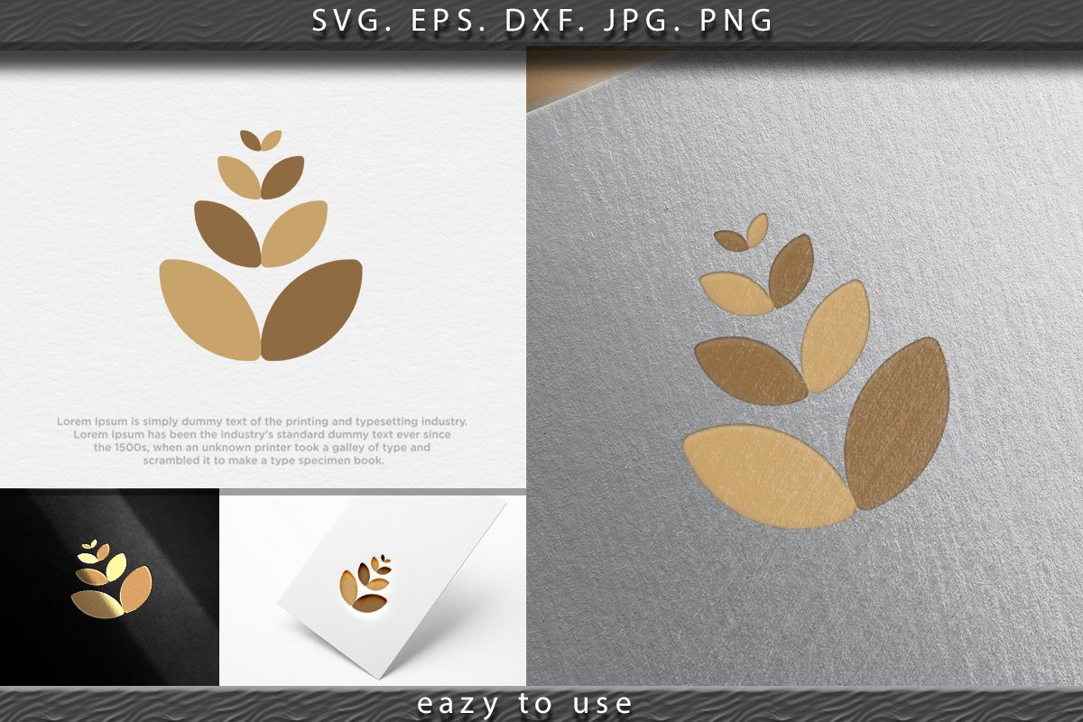 Agriculture Wheat Icon, logo Ideas. Inspiration logo design. example image 1