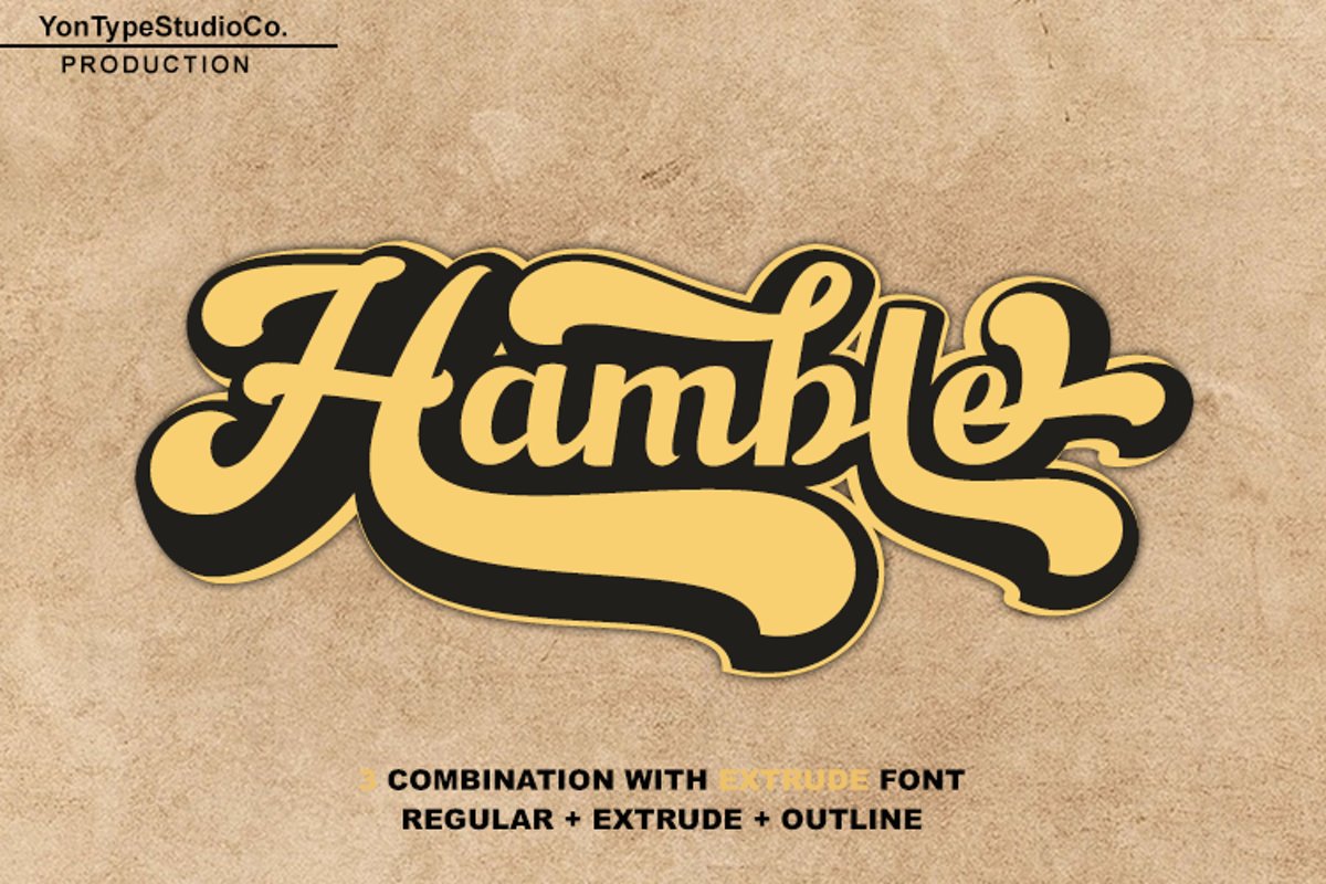 Hamble font example image 1