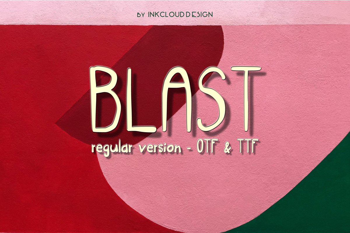 Blast - A joyful handwritten script font ! example image 1