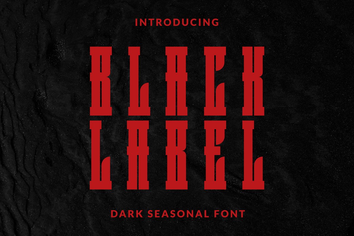 BlackLabel Font example image 1