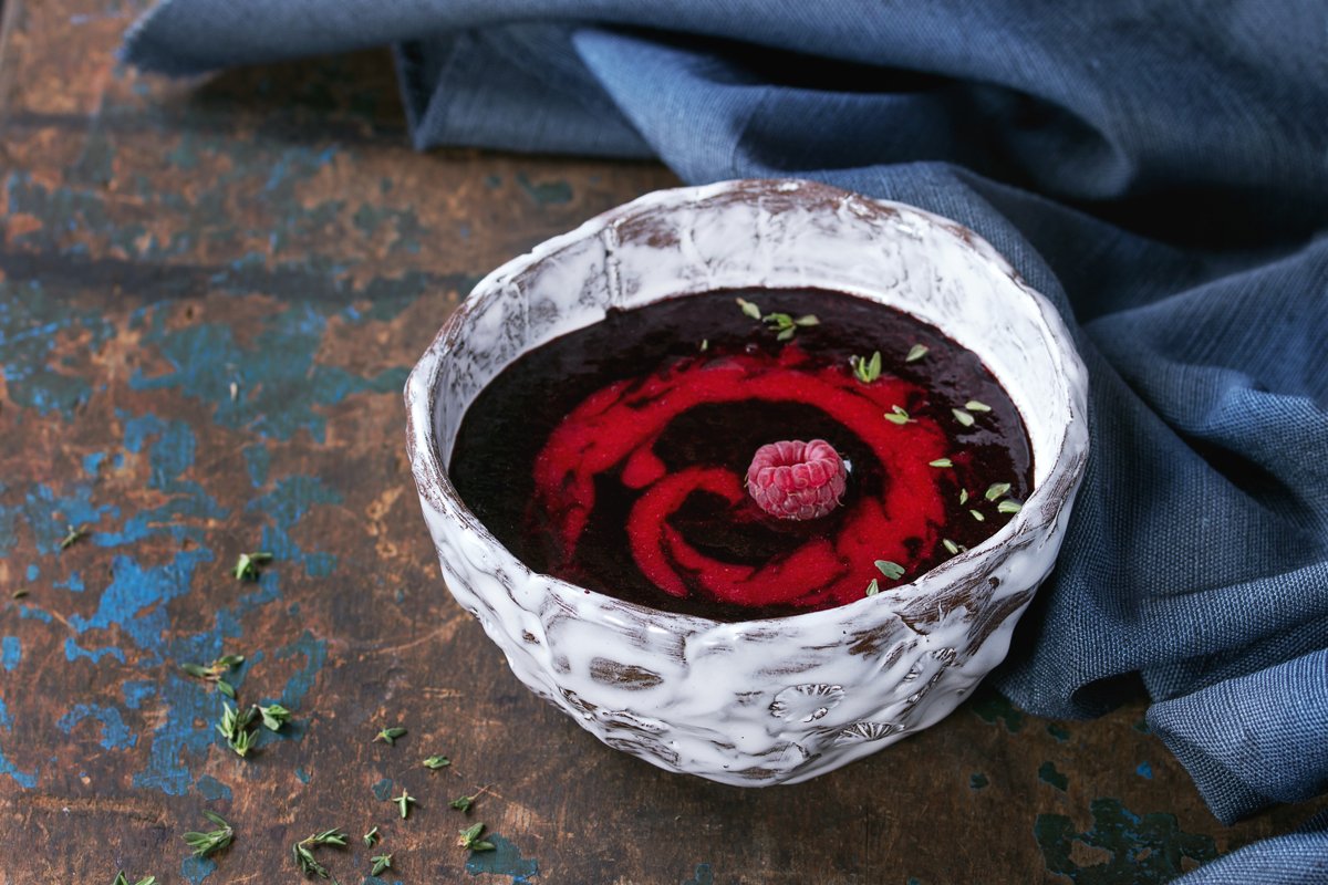 Dessert berry soup example image 1