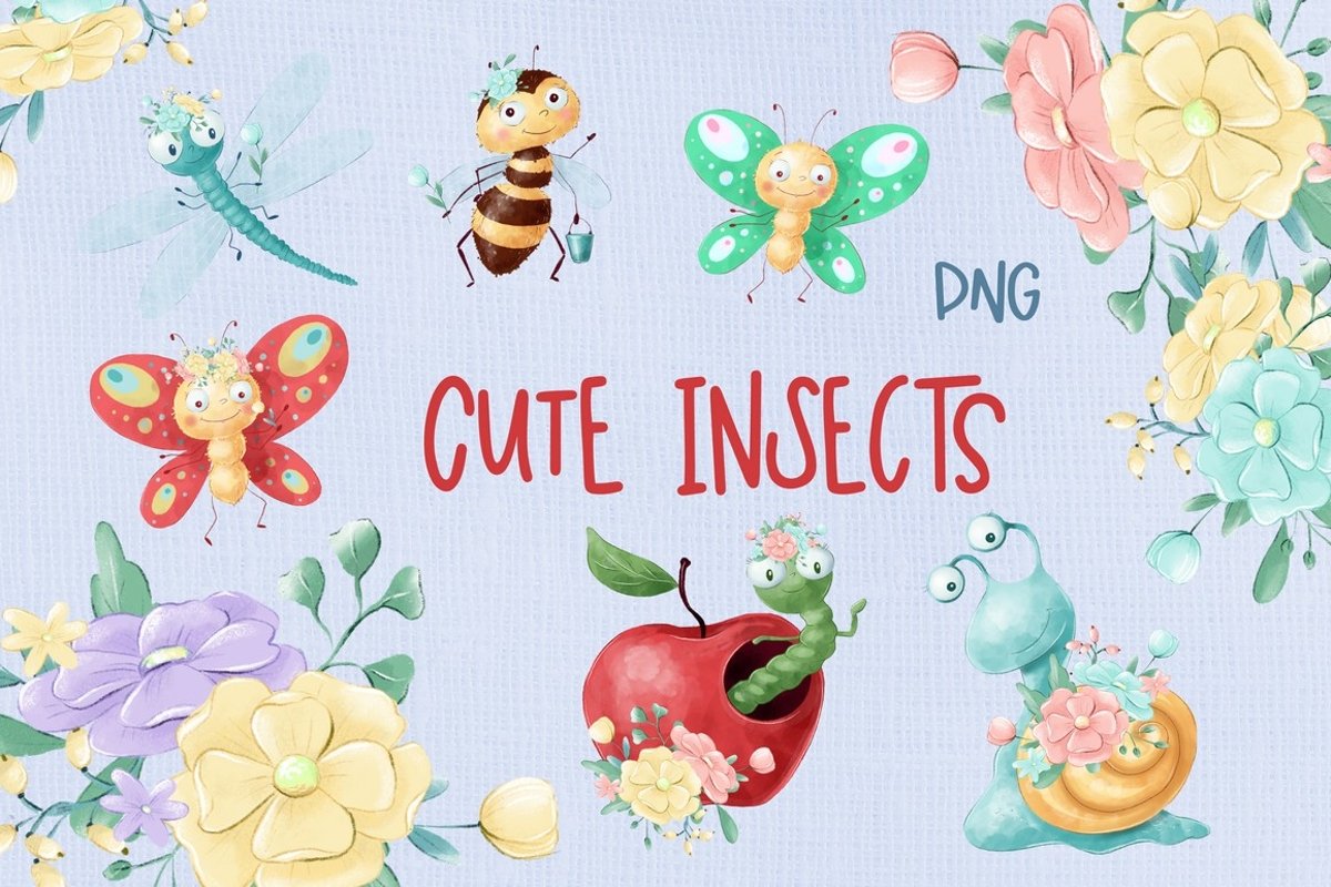 Cute Insects example image 1