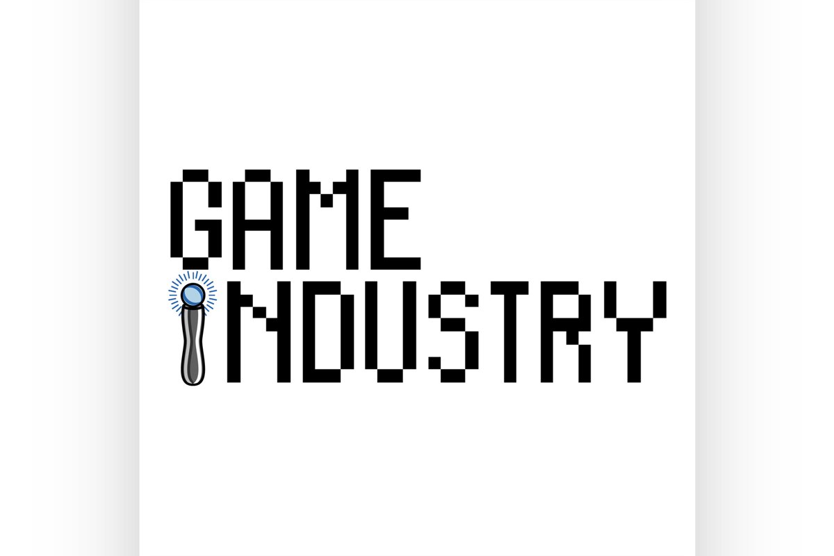 Color vintage game industry emblem example image 1