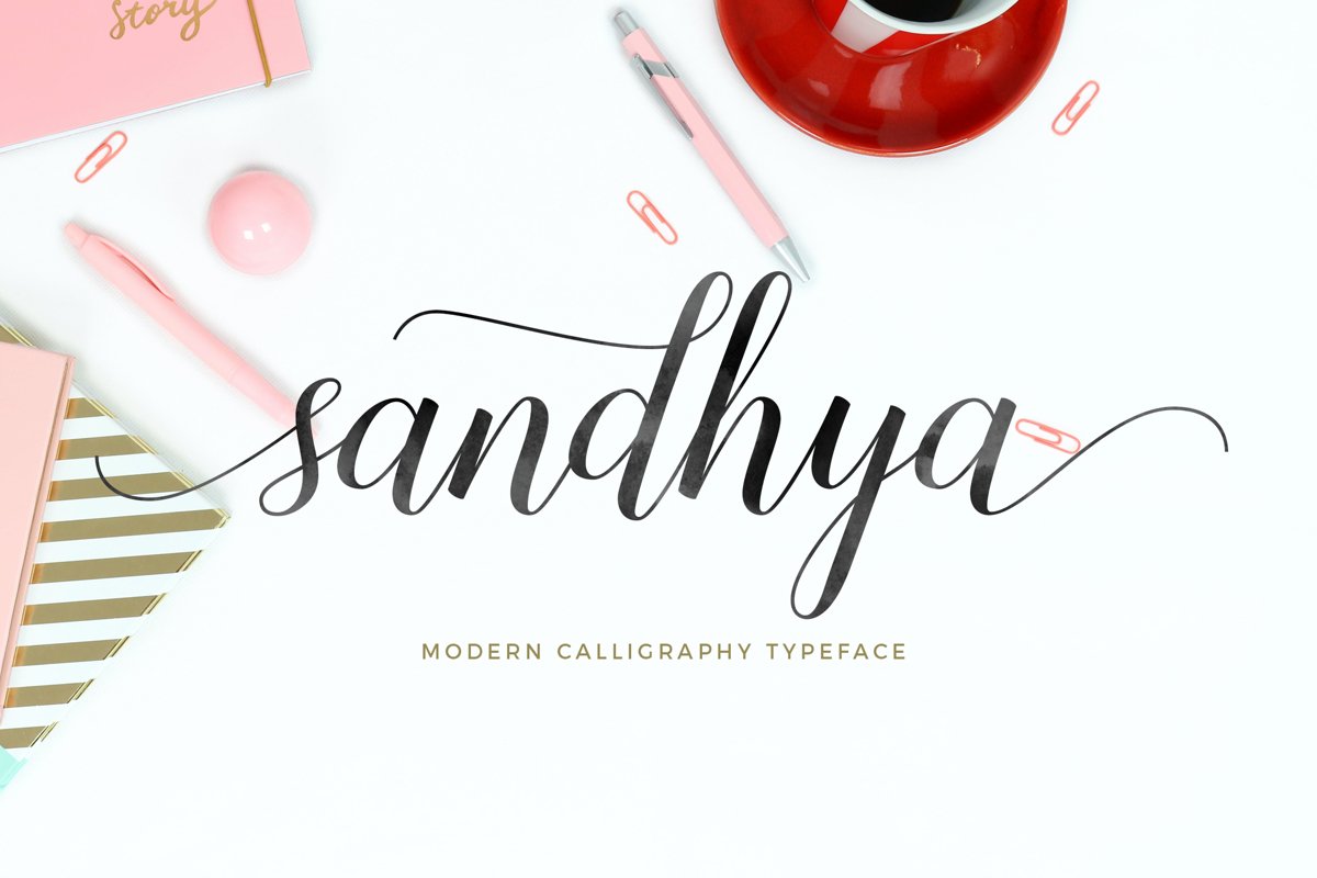 Sandhya Script 700815 Calligraphy Font Bundles