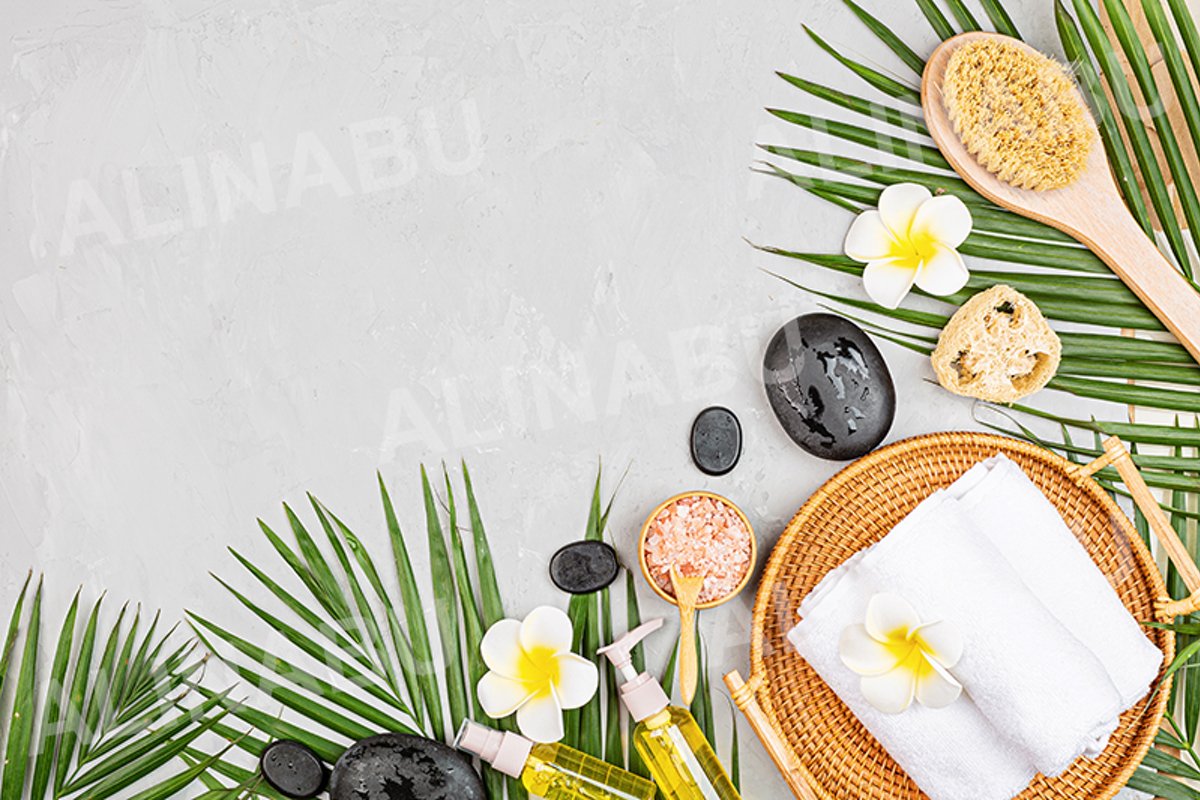 Spa massage Aromatherapy body care background example image 1