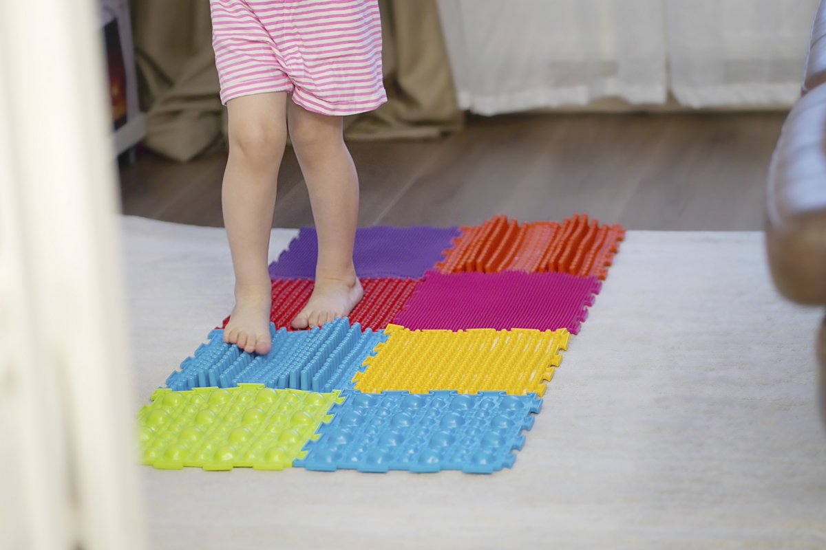 Orthopedic massage puzzle mats for development children example image 1