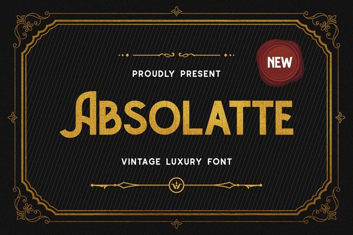 Absolatte - Vintage Luxury Font example image 1