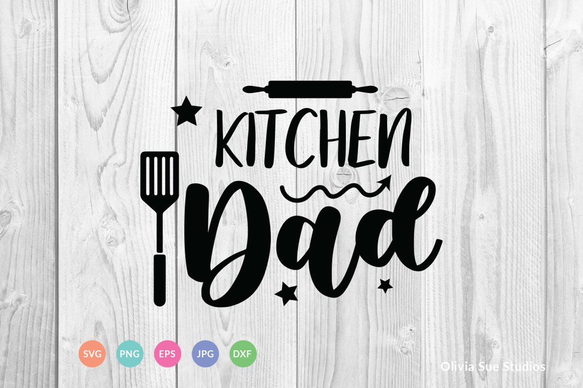 Kitchen Dad SVG Cut File example image 1