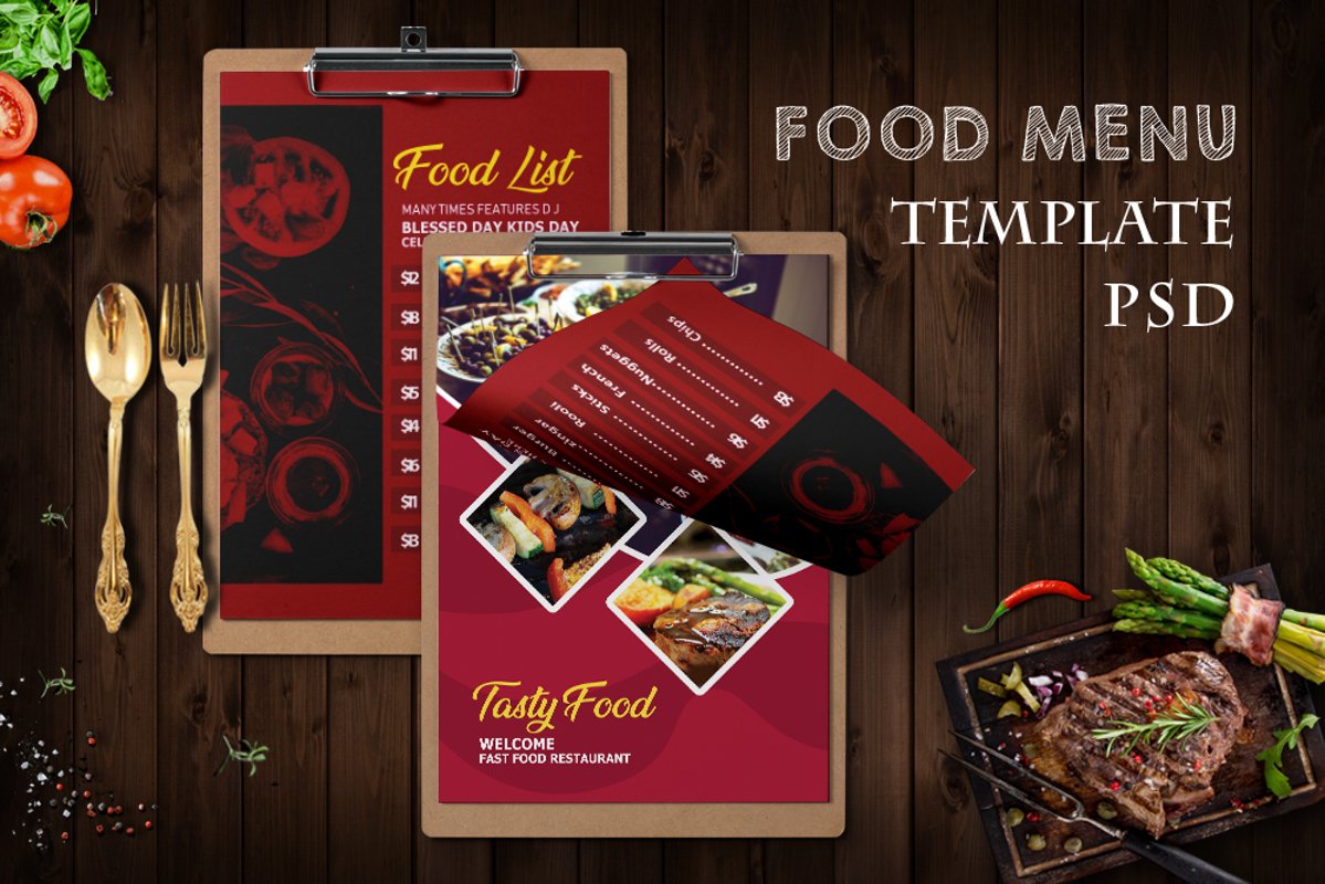 Food Menu Template Psd example image 1