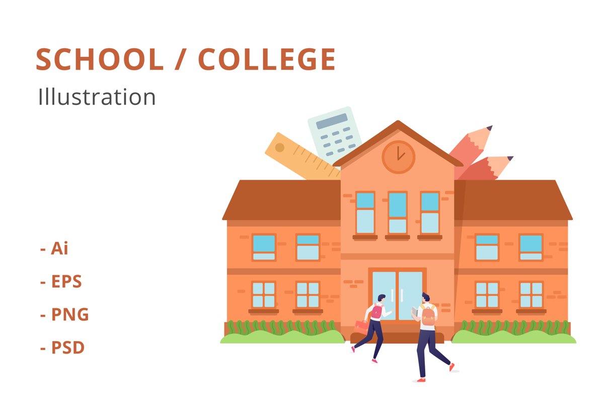 School Illustration example image 1
