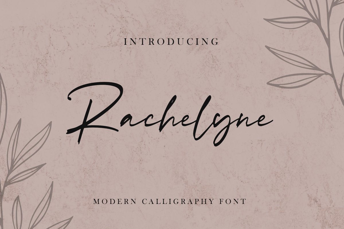 Rachelyne - Modern Calligraphy Font example image 1