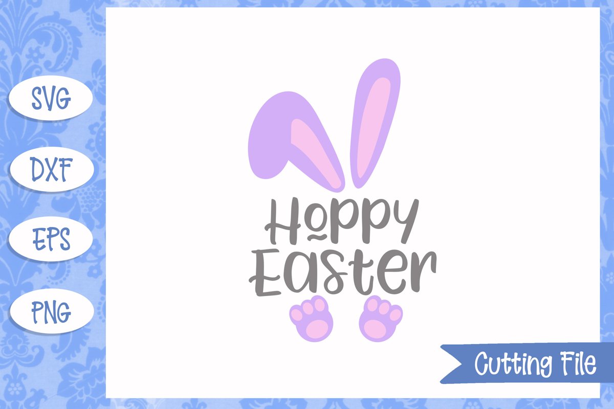 Hoppy Easter SVG File example image 1