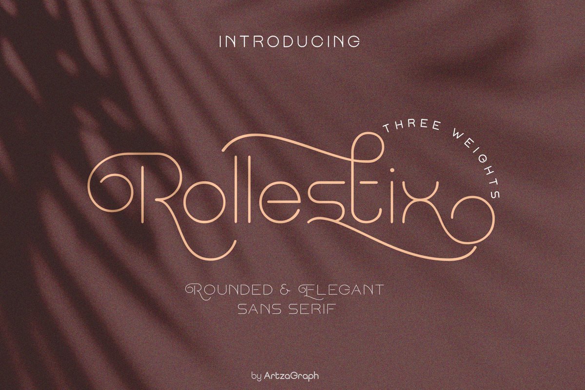 Rollestix - Rounded & Elegant sans serif example image 1