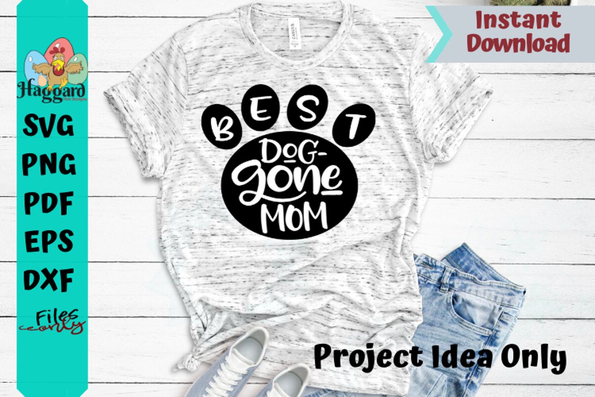 Best Dog-Gone Mom SVG example image 1