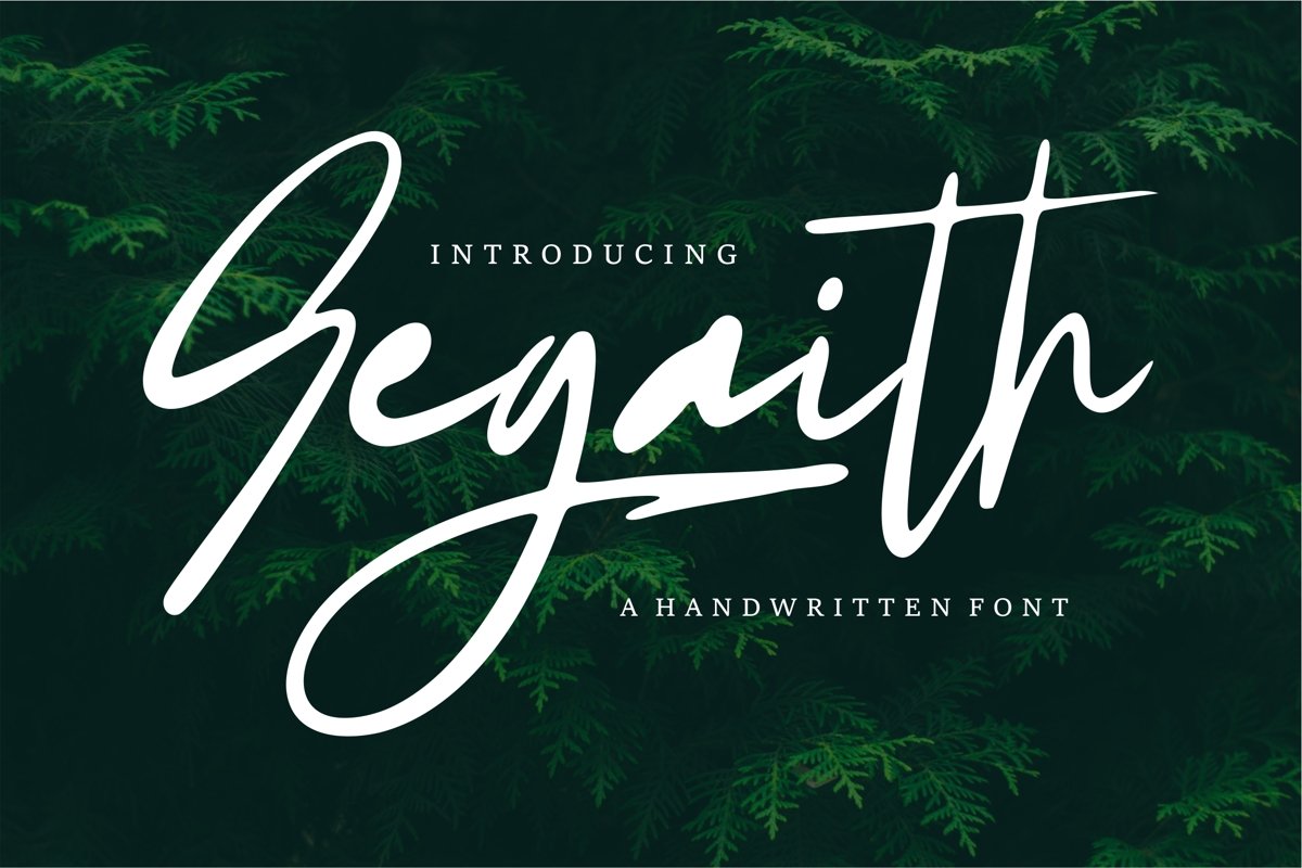 Segaith - Handwritten Font example image 1