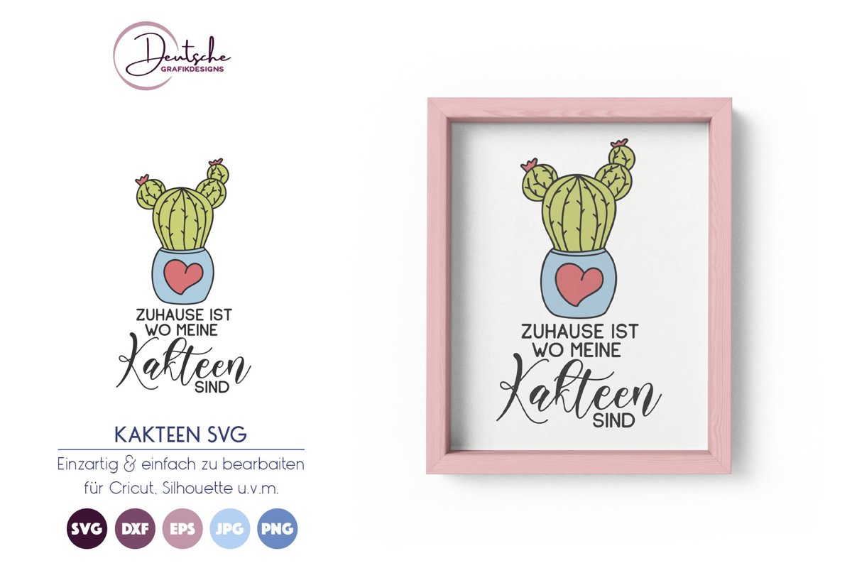 Kaktus SVG | Zuhause SVG | Sommer example image 1