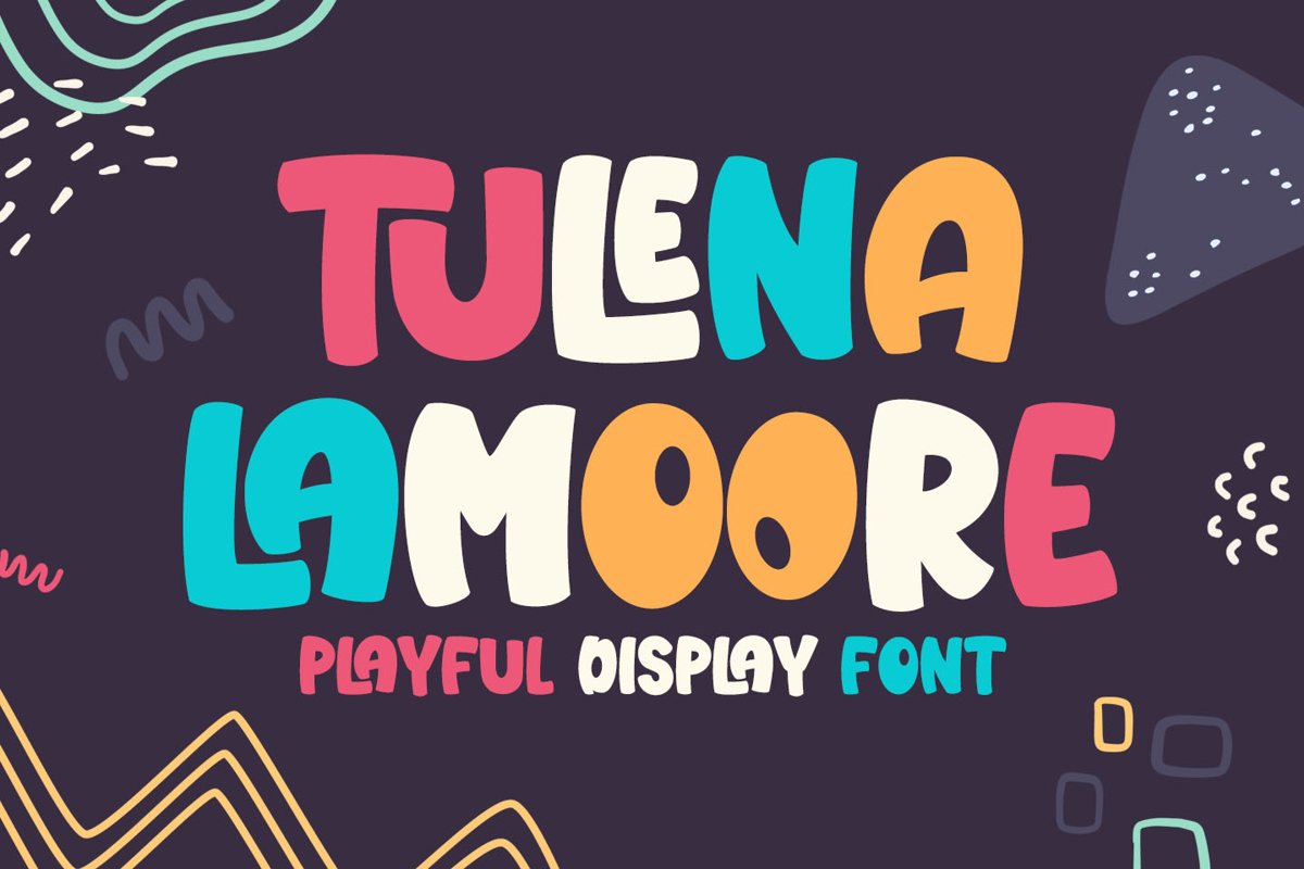 Tulena Lamoore - Playful Display Font example image 1