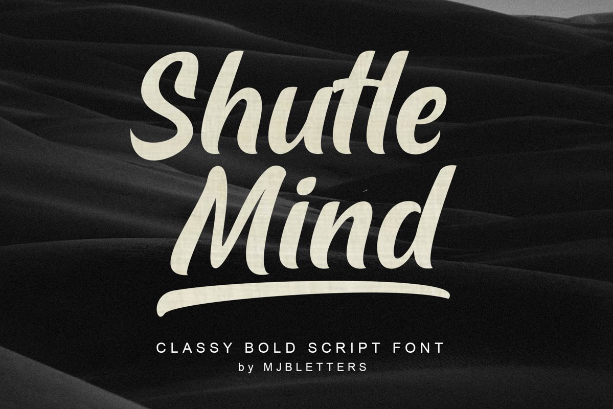 Shutle Mind - Classy Bold Script example image 1