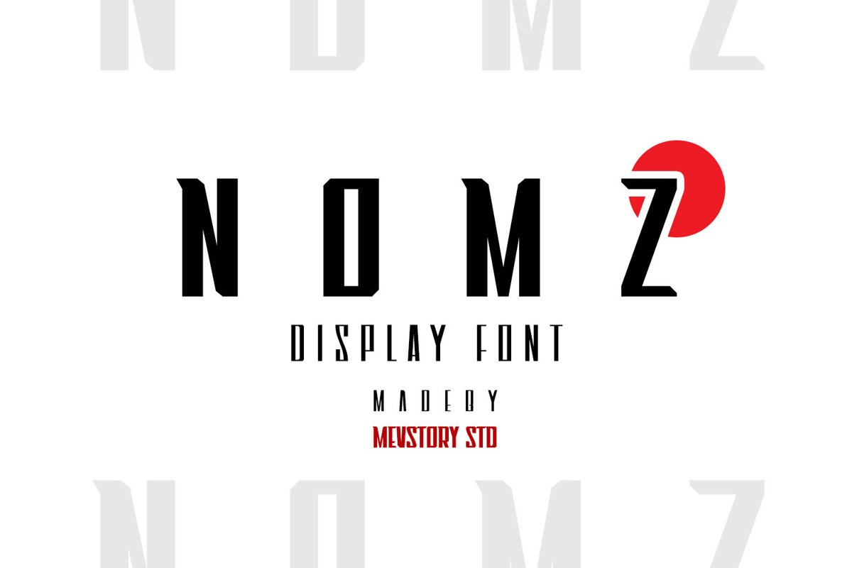 Nomz | Display Font example image 1