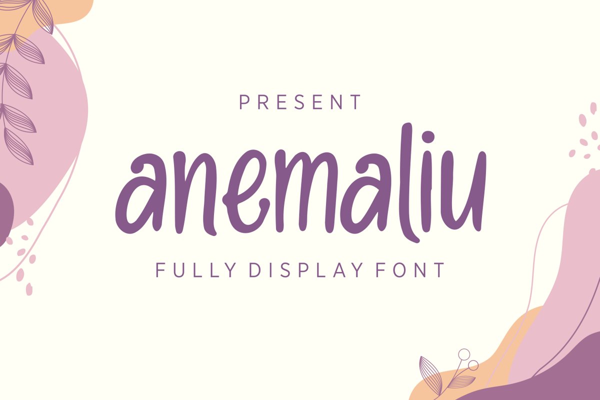 Anemaliu - Display Font example image 1