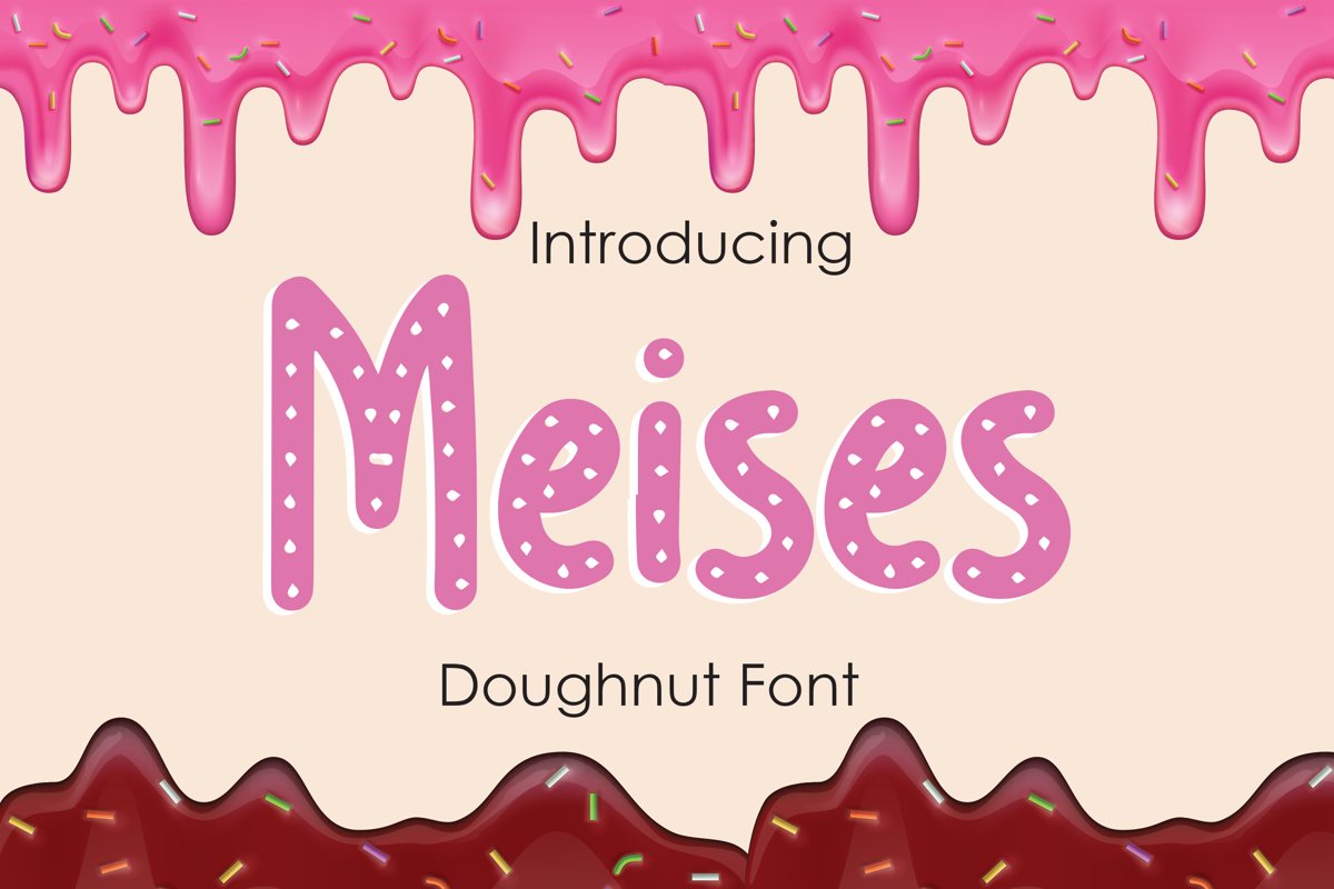 Meises - Doughnut Font example image 1