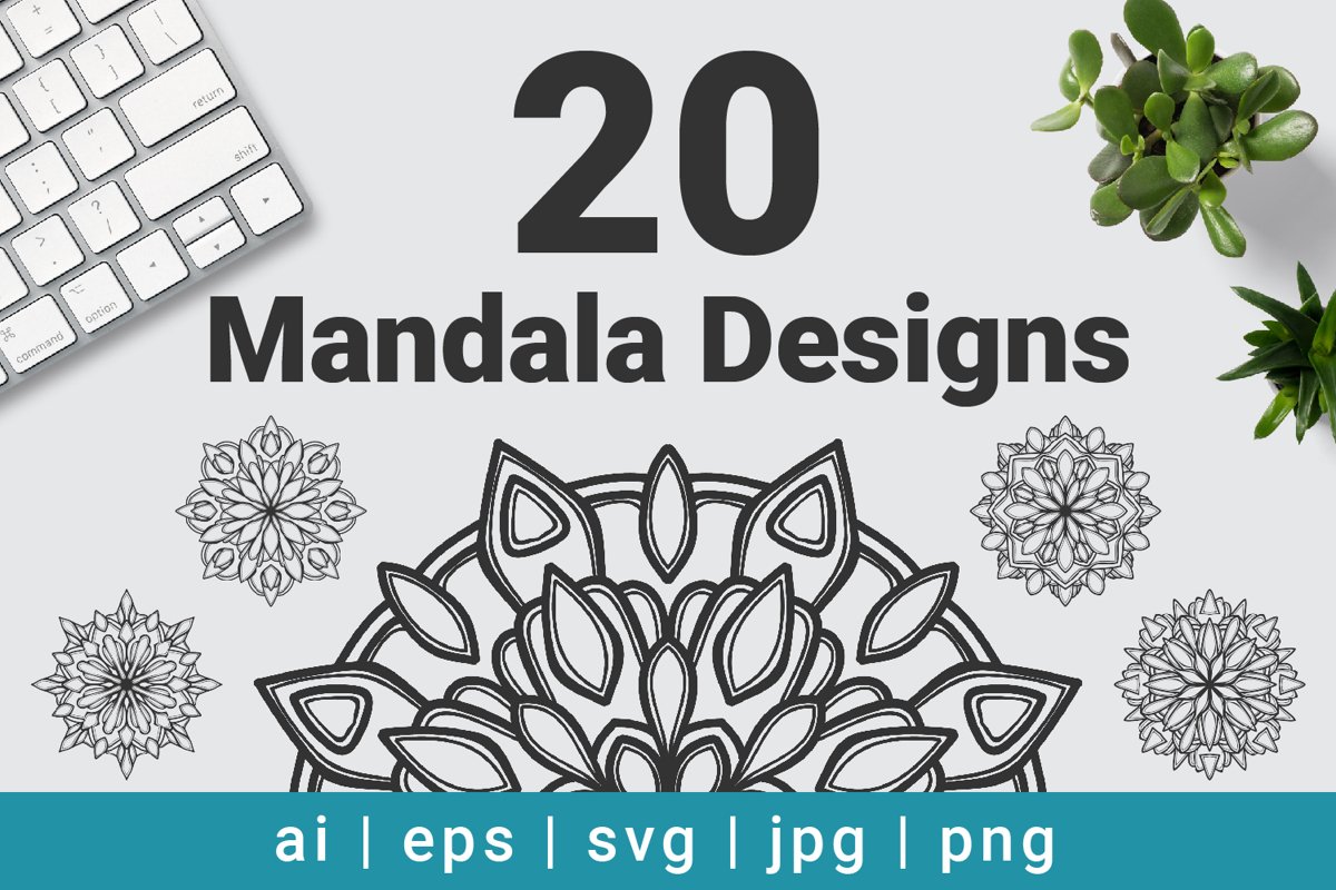 Mandala Designs Bundle Vector example image 1
