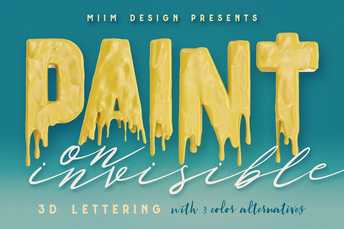 Painting On Invisible - 3D Lettering example image 1